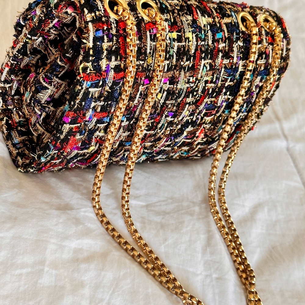 RHOMBUS LADIES WEAVE CROSSBODY BAG